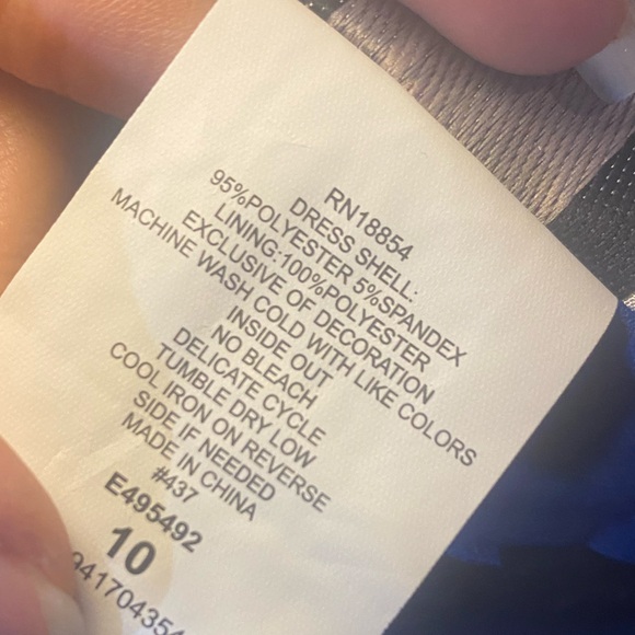 NWT Rare Editions Crochet Lace Scuba Fit and Flare Dress - Picture 8 of 9